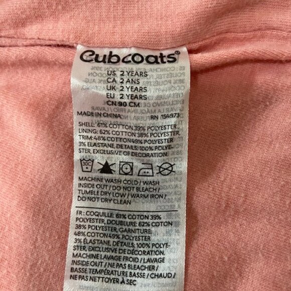 Cubcoats Kali The Kitty - 2-in-1 Transforming Classic Zip-Up & Soft Plushie - 2T - Picture 10 of 10